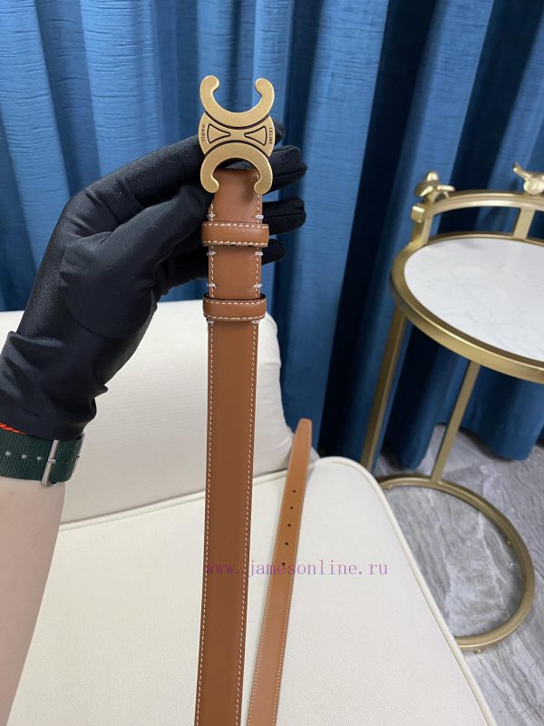 Celine Women's Belt, Women's Belt Series Specification 25mm Triumphal Arch Series with Compl ebeg27u9 - Image 5