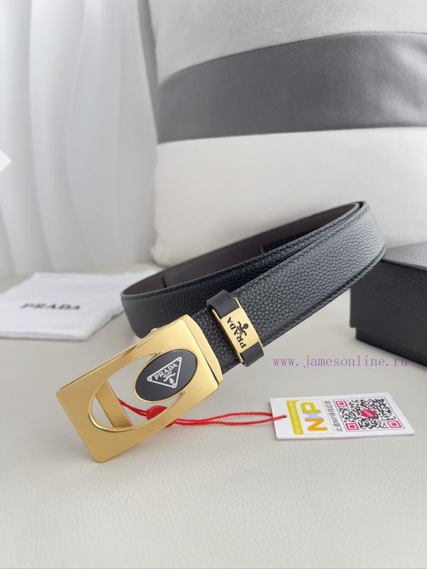 Prada. Prada Belt Automatic BeltAutomatic belt, classic pure steel material automatic buckle e3p3k3rk