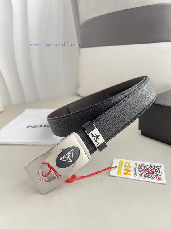 Prada. Prada Belt Automatic BeltAutomatic belt, classic pure steel material automatic buckle e5hm92op