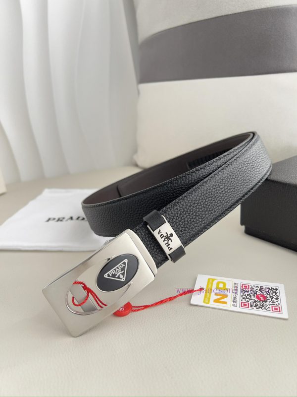 Prada. Prada Belt Automatic BeltAutomatic belt, classic pure steel material automatic buckle 7hzdb8yv