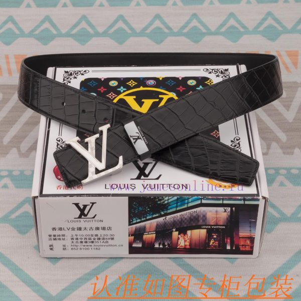 Belt and belt LV Louis Vuitton cowhide beltMen's belt material: 100% head layer cowhide belt inezny3b - Image 7