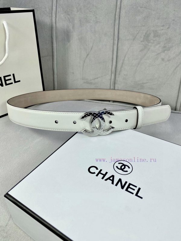 Width 3.0cm Chanel imported calf leather lining original frosted bottom, decorated with gold 037d1qwj