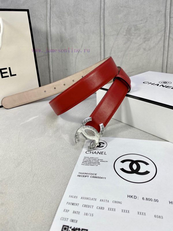 Width 3.0cm Chanel imported calf leather lining original frosted bottom, decorated with gold ib1iczt8 - Image 3