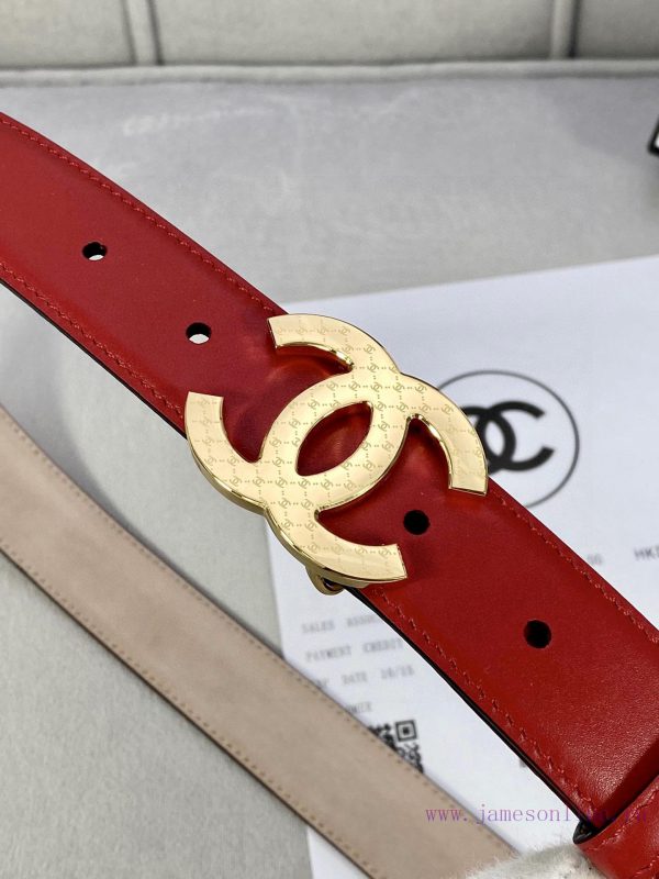 Width 3.0cm Chanel imported calf leather lining original frosted bottom, decorated with gold ib1iczt8 - Image 7