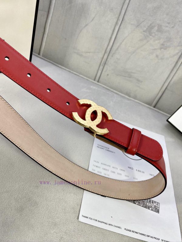 Width 3.0cm Chanel imported calf leather lining original frosted bottom, decorated with gold ib1iczt8 - Image 10