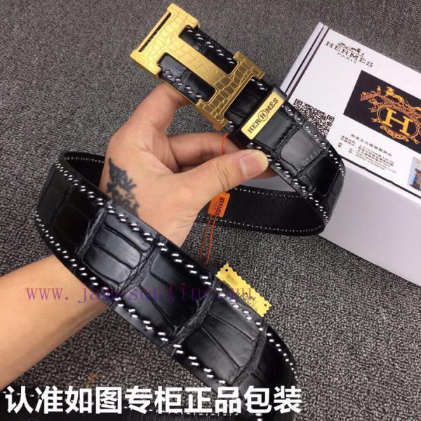 Hermes HERMESIdentify genuine productsGrade: Imported top layer cowhide from Italy, crocodil 8j0v5tjm - Image 4