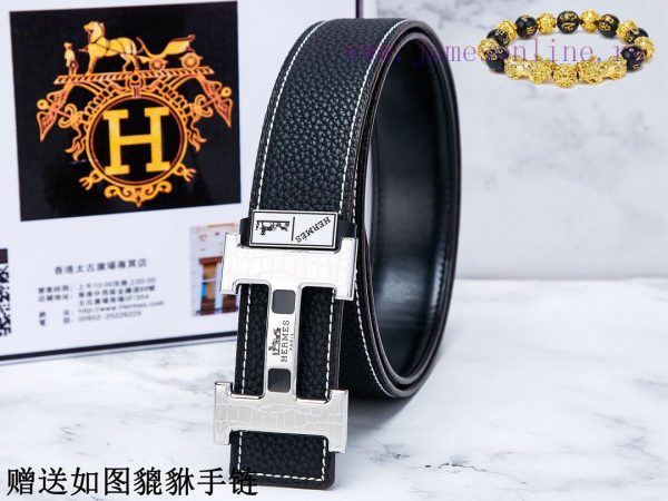 Belts from Herm è s Her...The waistband is made of 100% cowhide, ensuring that the genuine l dca9dq9e