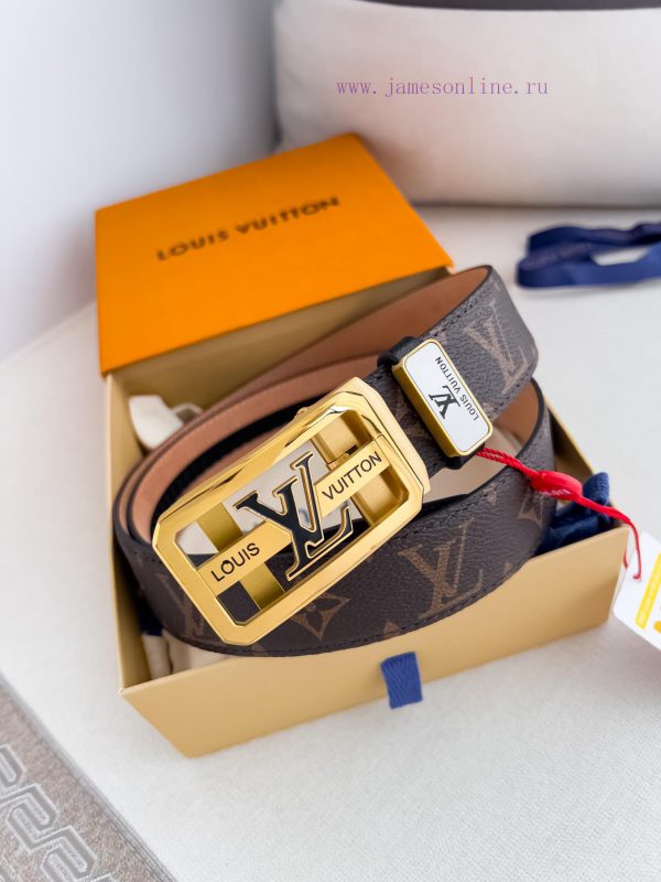 LV... Louis Vuitton Belt ️ Automatic BeltAutomatic buckle, made of pure steel material, with tpbbabu2