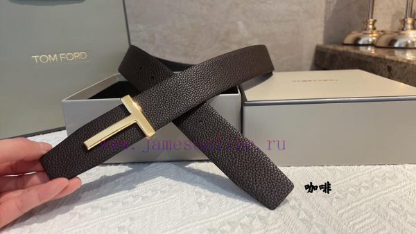 TOMFORD men's T-shaped buckle double-sided belt, a unique and exquisite lifestyle, not follo clhl3how - Image 14