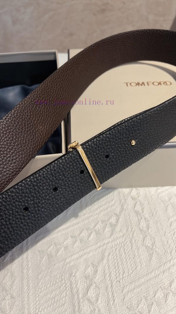 TOMFORD men's T-shaped buckle double-sided belt, a unique and exquisite lifestyle, not follo clhl3how - Image 16