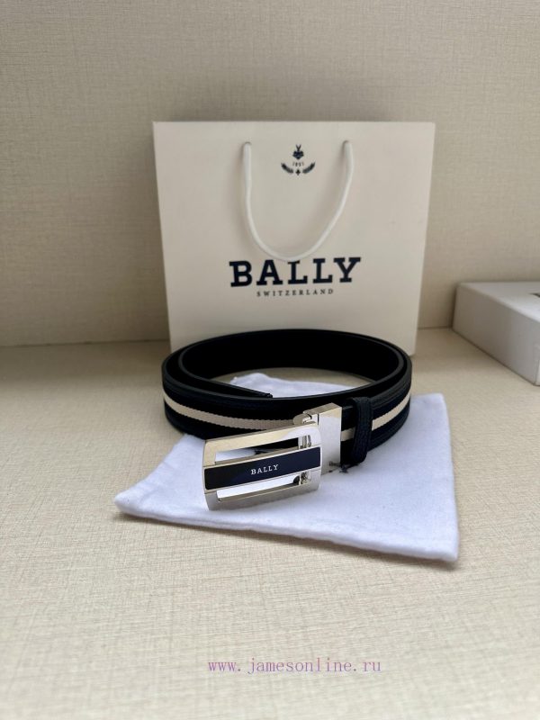 BALLY's new lychee patterned leather men's casual cloth paired with leather dual use waist b m5mjgeit - Image 5