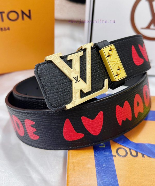 Belt LV Louis ReproductionThe waistband is made of 100% head layer cowhide, ensuring genuine 0t4at8h2