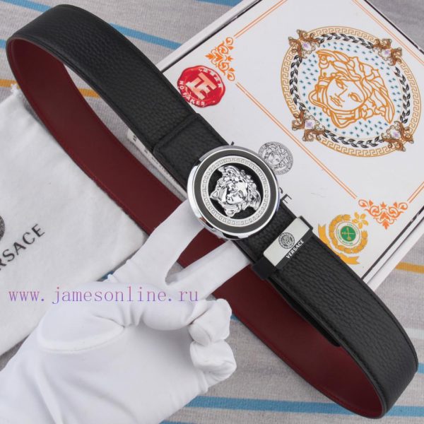 Belt belt Versace cowhide beltMen's belt material: 100% head layer cowhide belt, guaranteed vs1hrs44 - Image 6