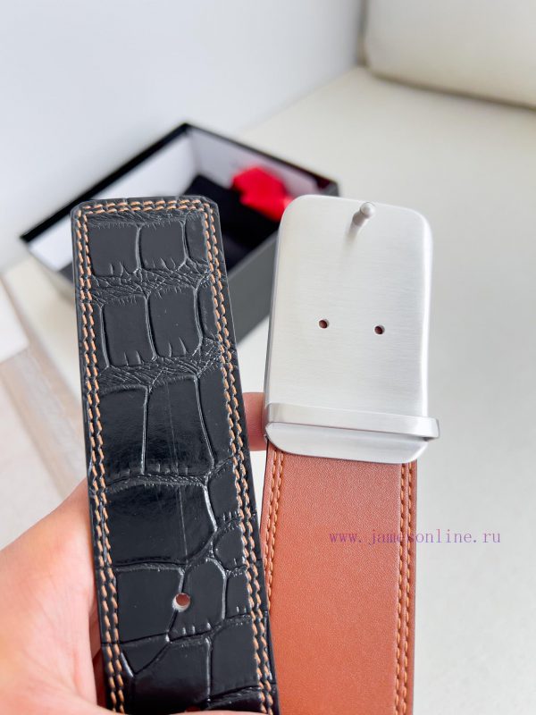 Givenchy GIVENCHY Belt ️ BeltBuckle, smooth buckle made of pure steel material, leather belt c6w310ov - Image 6