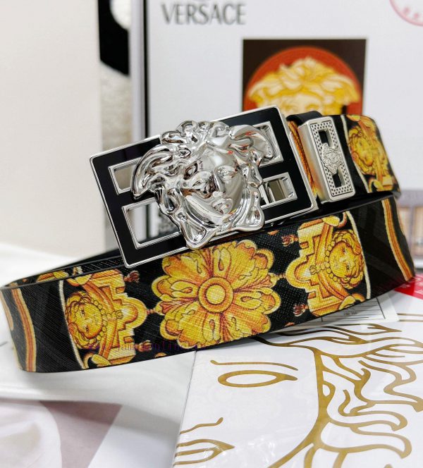 Belt Versace Versace Top Remakes-The waistband is made of 100% imported original cowhide, en j1vhpm01 - Image 3