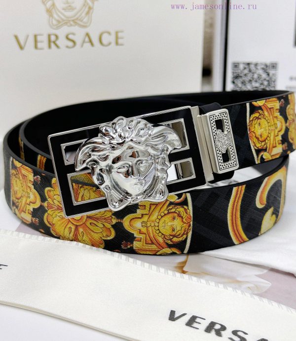 Belt Versace Versace Top Remakes-The waistband is made of 100% imported original cowhide, en j1vhpm01 - Image 5