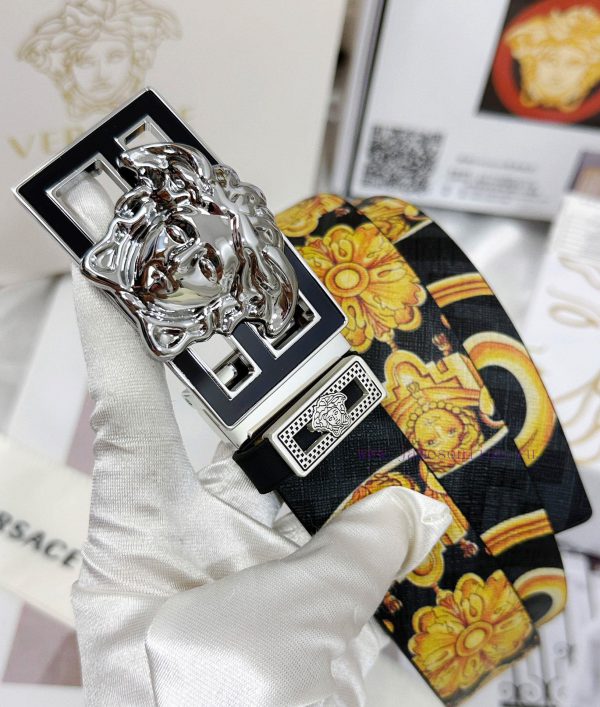 Belt Versace Versace Top Remakes-The waistband is made of 100% imported original cowhide, en j1vhpm01 - Image 9