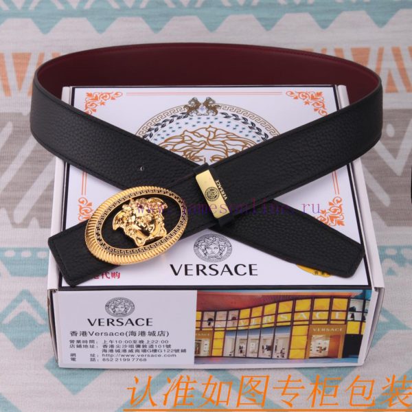 Belt belt Versace cowhide beltMen's belt material: 100% head layer cowhide belt, guaranteed ov6n2nxa - Image 5