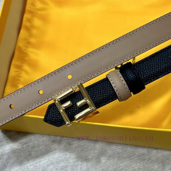 FENDL/Fendi width 20MM, imported calf leather, matched with ruthenium palladium plated F-buc b4iqlojo - Image 3