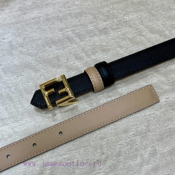 FENDL/Fendi width 20MM, imported calf leather, matched with ruthenium palladium plated F-buc b4iqlojo - Image 4