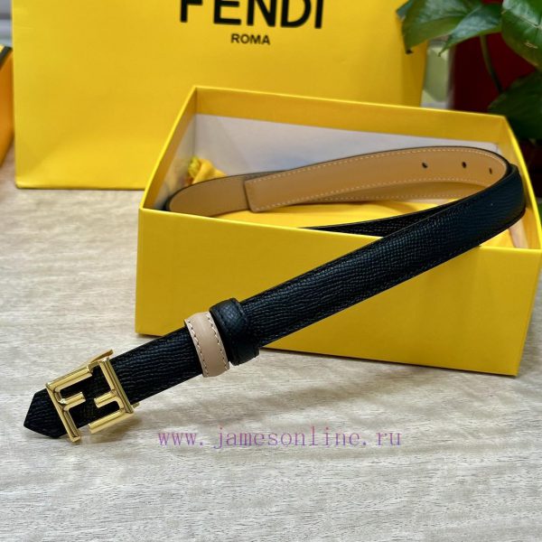 FENDL/Fendi width 20MM, imported calf leather, matched with ruthenium palladium plated F-buc b4iqlojo - Image 5