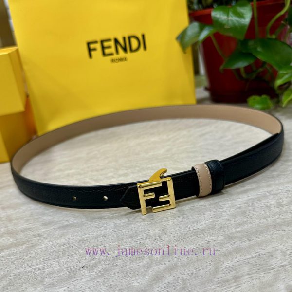 FENDL/Fendi width 20MM, imported calf leather, matched with ruthenium palladium plated F-buc b4iqlojo - Image 7
