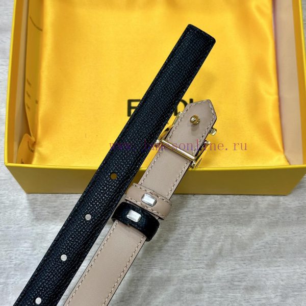 FENDL/Fendi width 20MM, imported calf leather, matched with ruthenium palladium plated F-buc b4iqlojo - Image 9