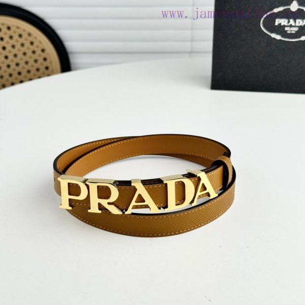 🧡 PRADA's magnificent leather belt exudes a simple yet exquisite elegance. The classic let hgh3ivow - Image 4
