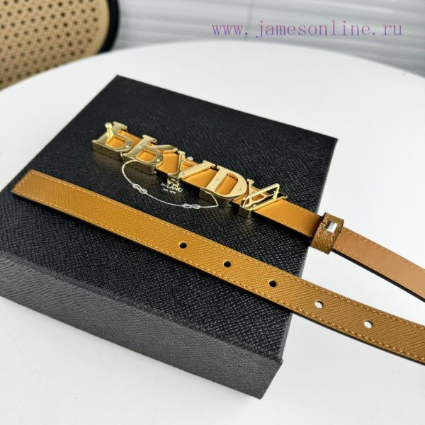 🧡 PRADA's magnificent leather belt exudes a simple yet exquisite elegance. The classic let hgh3ivow - Image 6
