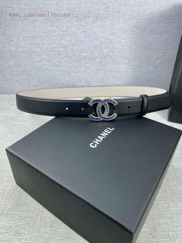 Width 3.0cm Chanel women's belt with new soft lining, imported calf leather, and exquisite d 0ndes5e1 - Image 6