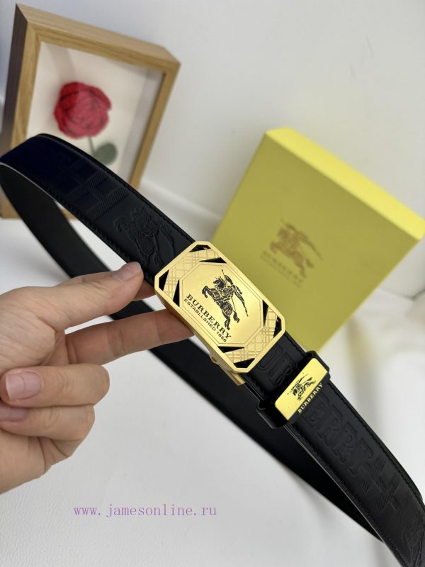 Burberry automatic beltMaterial: Leather Belt with 100% Head Layer. The leather belt is guar s4atph84 - Image 6
