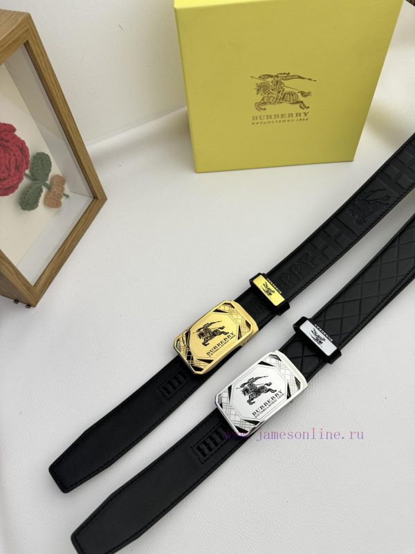 Burberry automatic beltMaterial: Leather Belt with 100% Head Layer. The leather belt is guar s4atph84 - Image 9