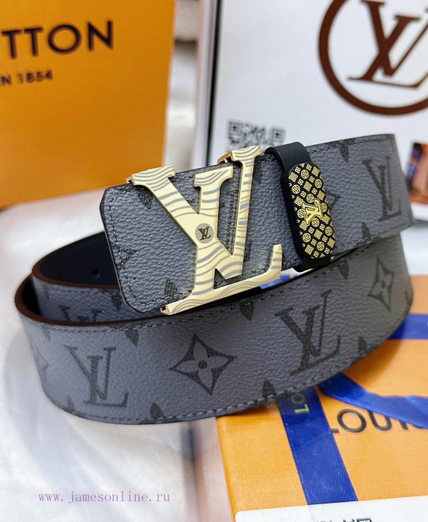 Belt LV Louis Vuitton's top tier replicaThe waistband is made of 100% cowhide, ensuring a ge fkdubess - Image 3