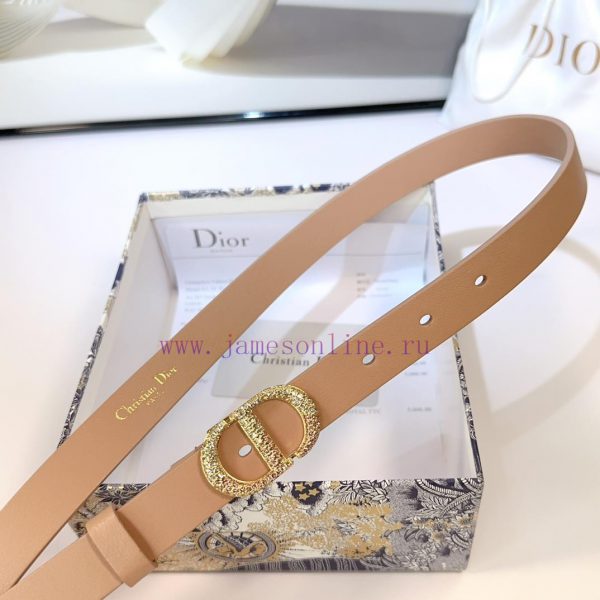 2.0cm Dior new belt, double-sided top layer cowhide material, length 75.80.85.90.95.100 euro 5hrbfd6j - Image 9