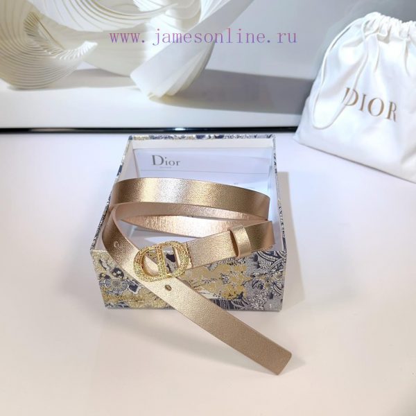 2.0cm Dior new belt, double-sided top layer cowhide material, length 75.80.85.90.95.100 euro 6y1wdydo - Image 7