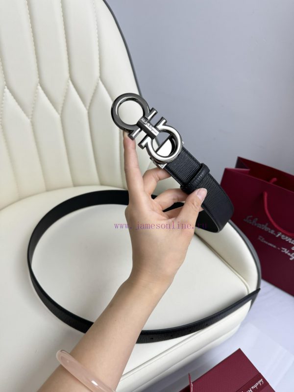 Ferragamo. FerragamoFull width 3.5cm high-end customized men's belt double-sided imported co rqzxa06r