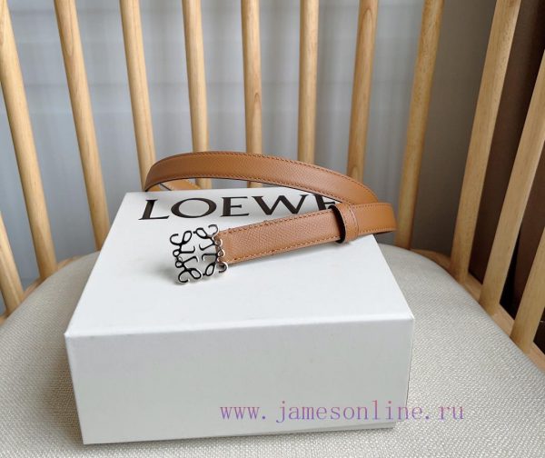 LOEWE's latest same style waist belt [Celebration] [Celebration] Plain cowhide leather belt o8xi9tzc