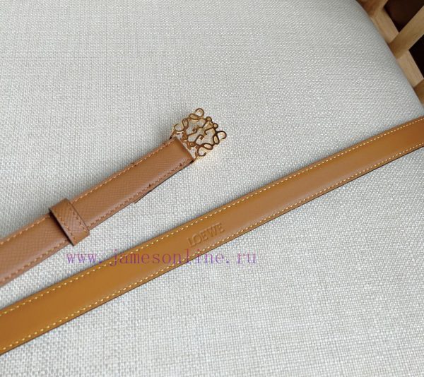 LOEWE's latest same style waist belt [Celebration] [Celebration] Plain cowhide leather belt dbwdnkfn - Image 4
