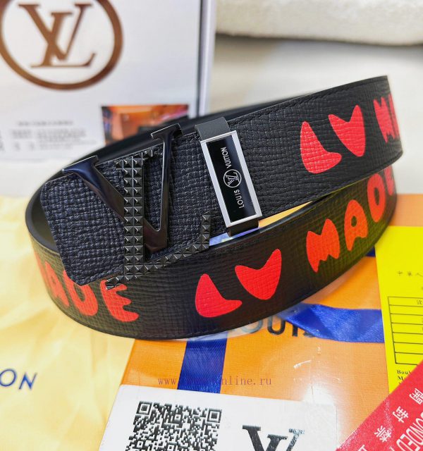 Belt LV Louis ReproductionThe waistband is made of 100% head layer cowhide, ensuring a genui m0tocfut