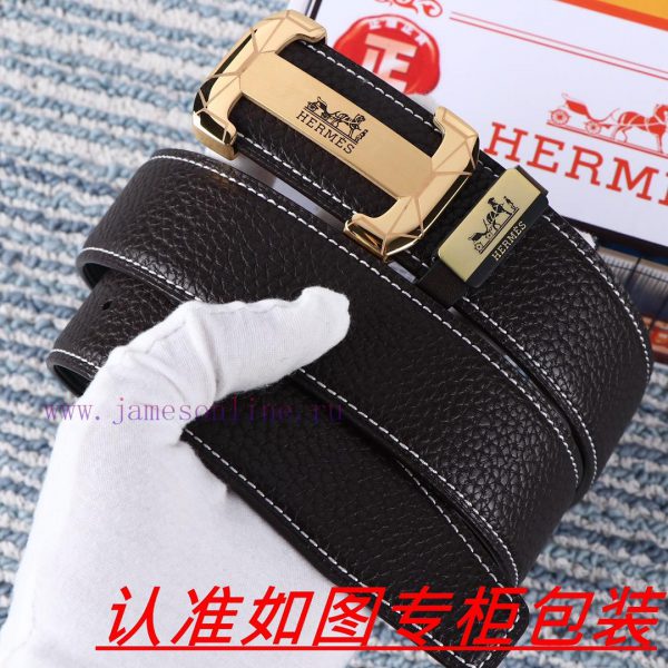 Men's belt HermesMen's leather belt is made of 100% head layer cowhide, ensuring that the 24 uyrybqye