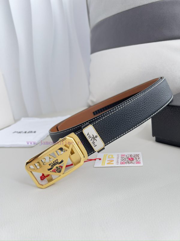 Prada. Prada Belt Automatic BeltAutomatic belt, classic pure steel material automatic buckle whhzpe6h
