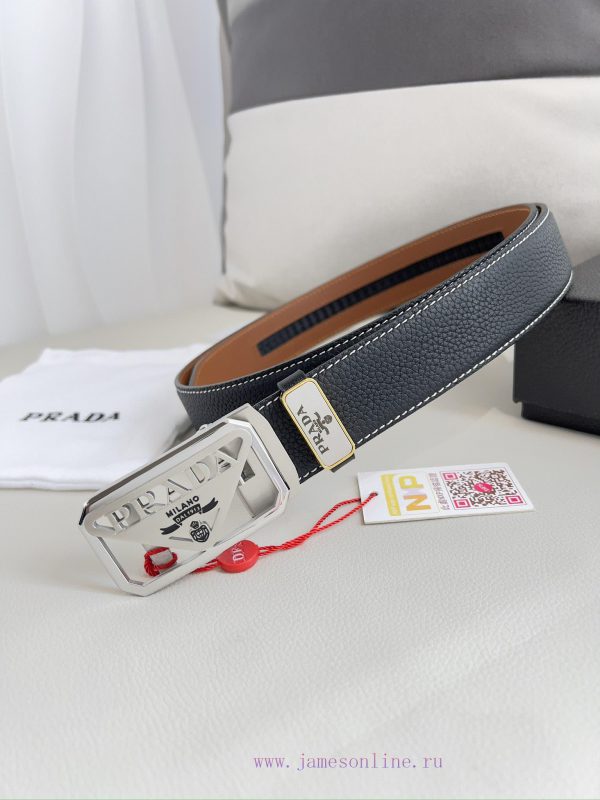 Prada. Prada Belt Automatic BeltAutomatic belt, classic pure steel material automatic buckle 5ygurxto