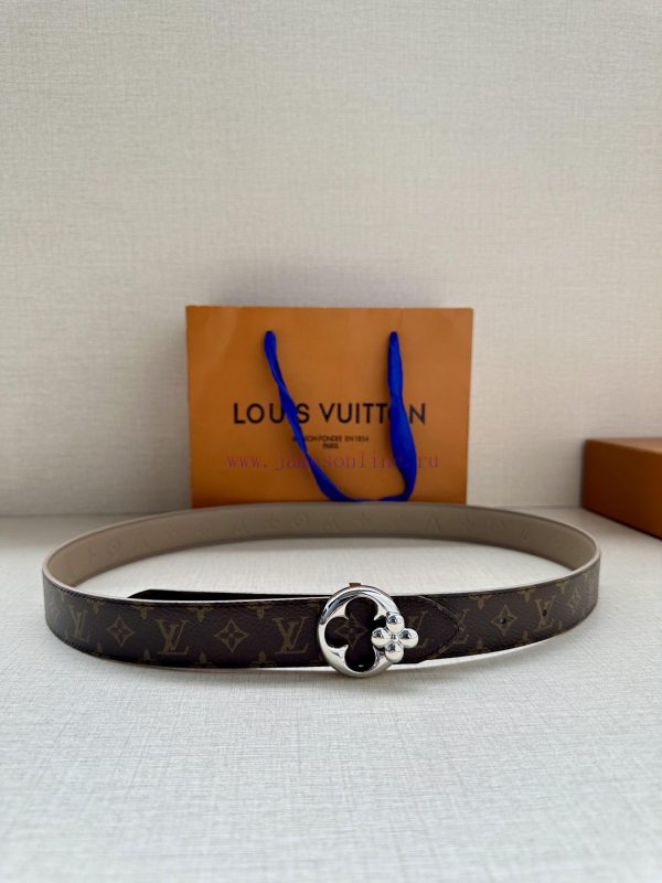 3.0-wide LV Flowergram Round double-sided belt interprets Louis Vuitton's classic elements f 9atfpqvu