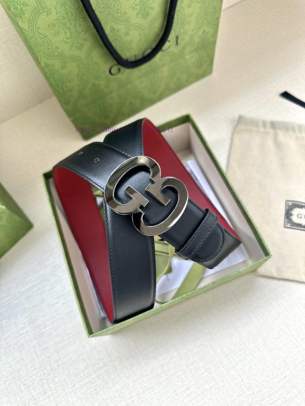 Width 4.0cm Gucci interlocking double G steel buckle, derived from modern style collection d m6qhc4cu - Image 6