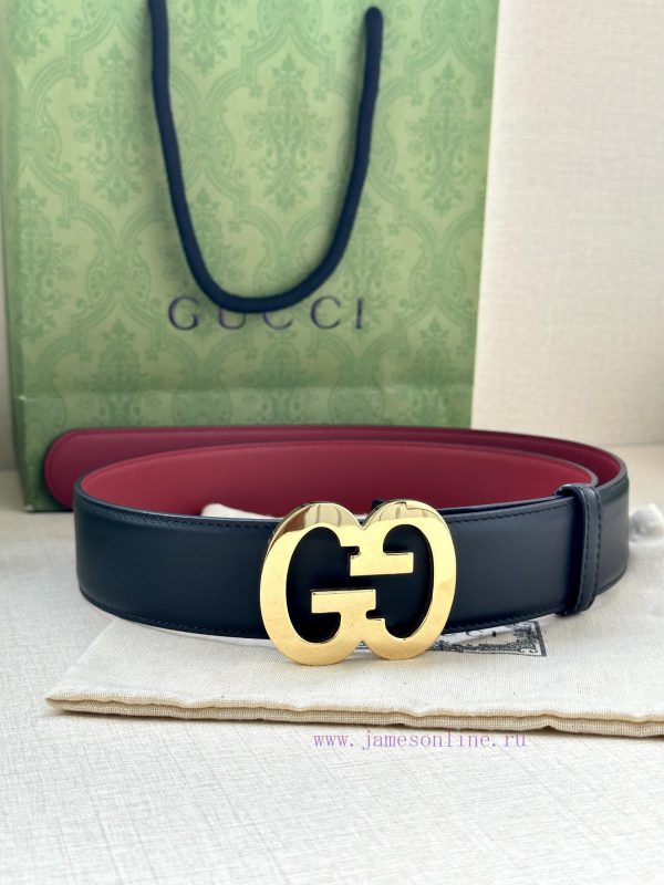 Width 4.0cm Gucci interlocking double G steel buckle, derived from modern style collection d m6qhc4cu - Image 10