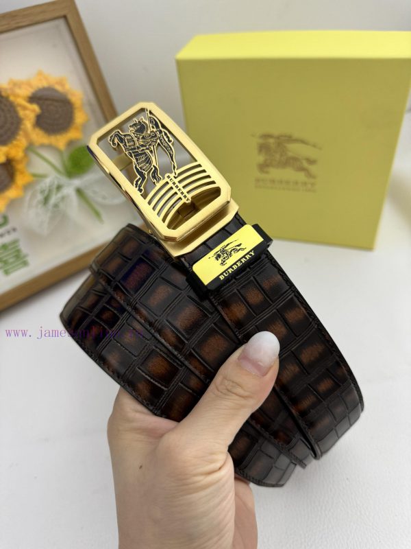 Burberry automatic beltMaterial: Leather Belt with 100% Head Layer. The leather belt is guar iedkebhr