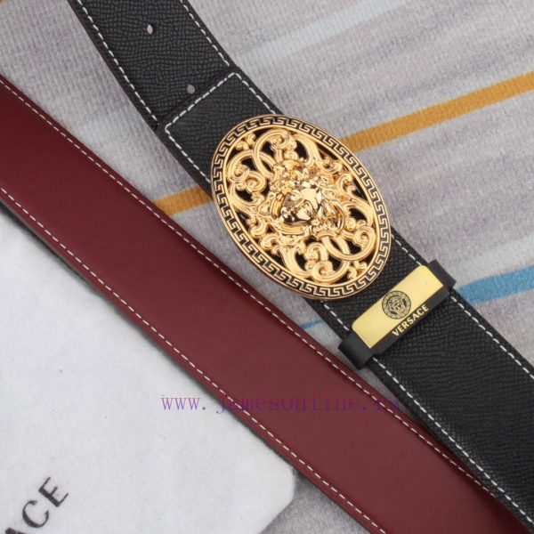 Belt belt Versace cowhide beltMen's belt material: 100% head layer cowhide belt, guaranteed jh6u1jdd - Image 5