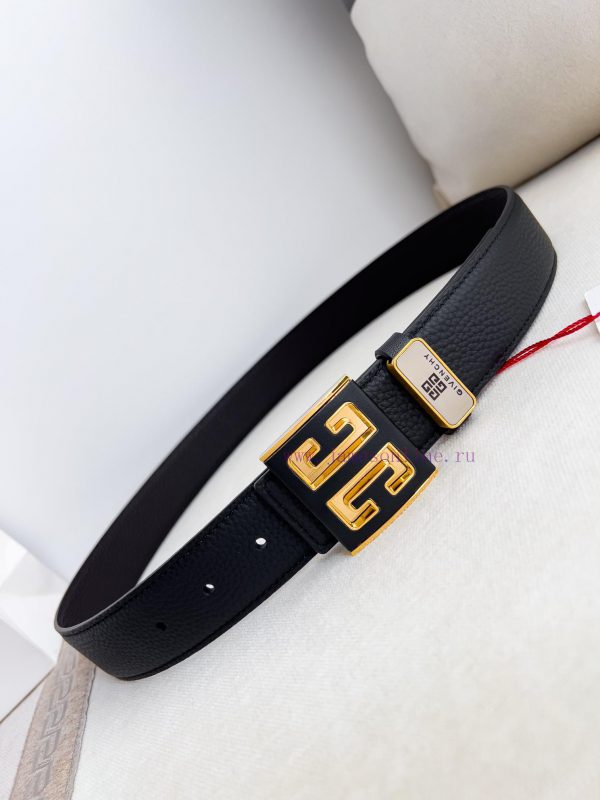 Givenchy GIVENCHY Belt ️ BeltHanging buckle, pure steel material buckle head, double-sided c r04u4syy - Image 6