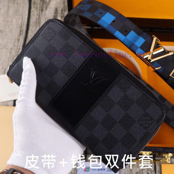 LV. Yilu Weideng Double Piece SetWooden box, belt+wallet, two-piece setGrade: Italian import gcqopug8 - Image 7