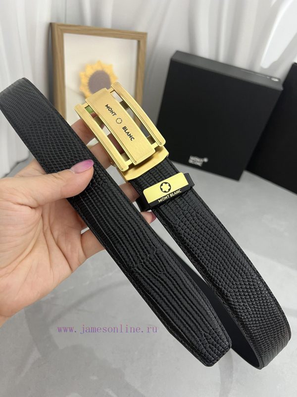 Montblanc Automatic BeltMaterial: Leather Belt with 100% Head Layer. The leather belt is gua fi2kpdbw - Image 3